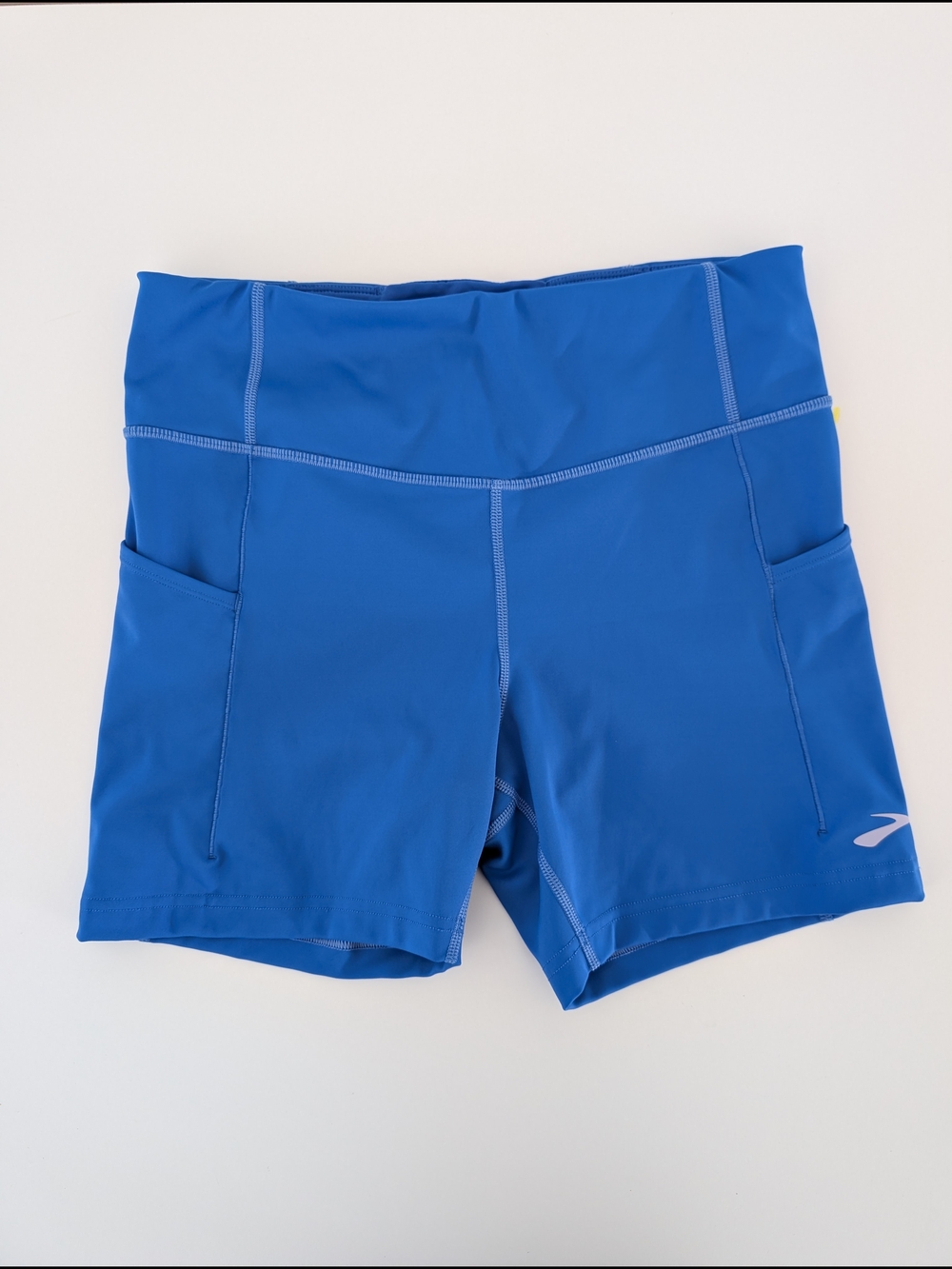 Brooks Women's Blue Athletic Running Shorts with Side Pockets